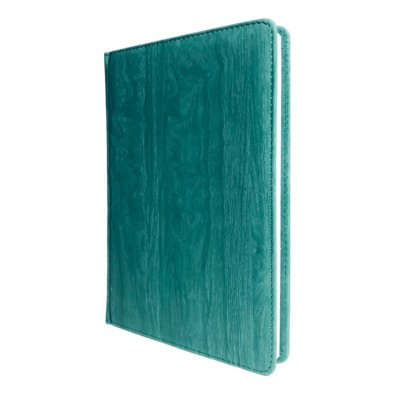 Записная книжка KAZMIR 136л. клетка .А5 , зеленый древесный софтач